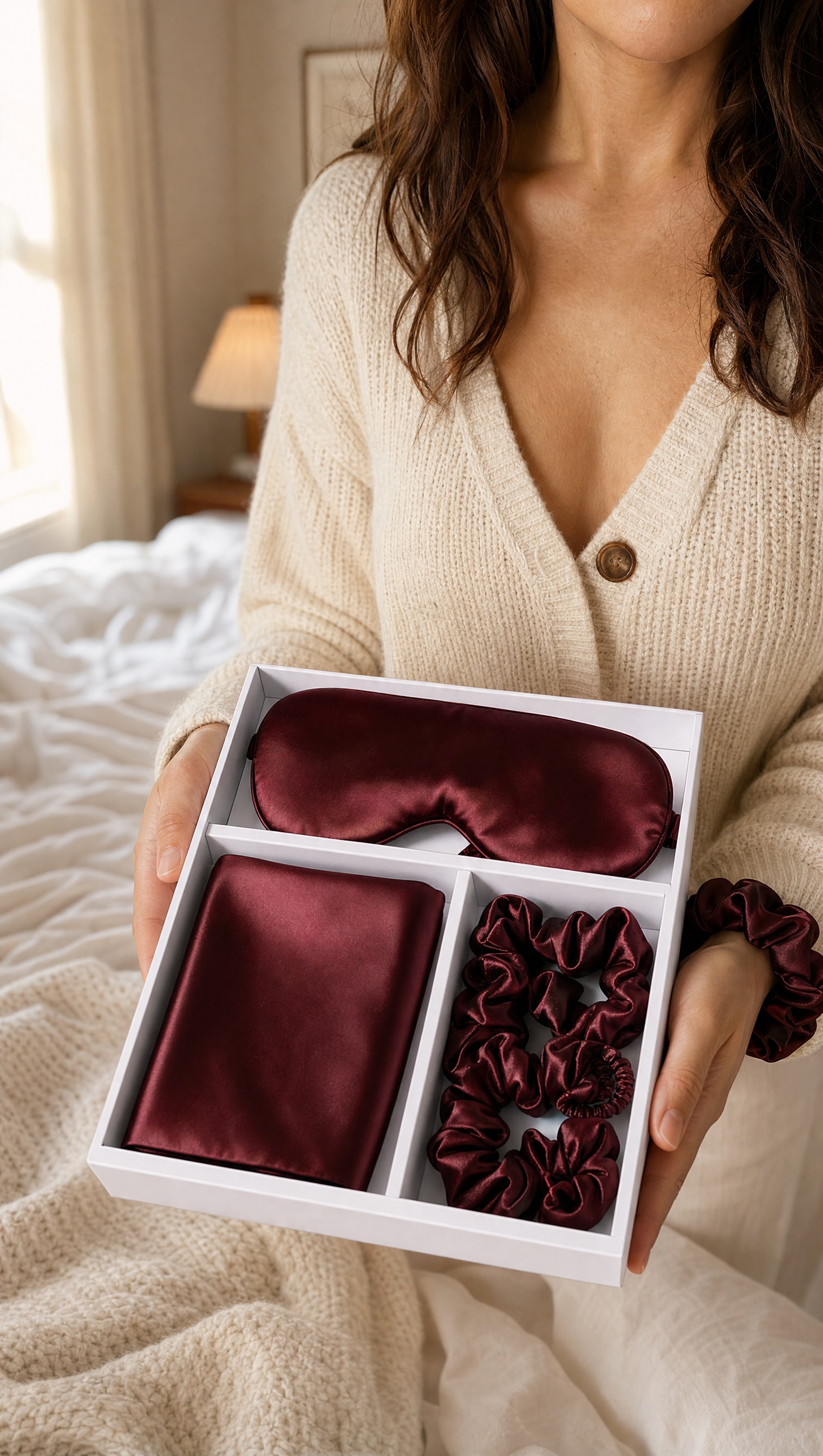 Satin Eye Mask & Scrunchie Gift Set